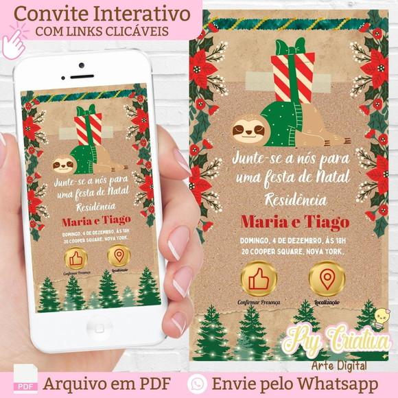 Convite Digital Interativo Natal