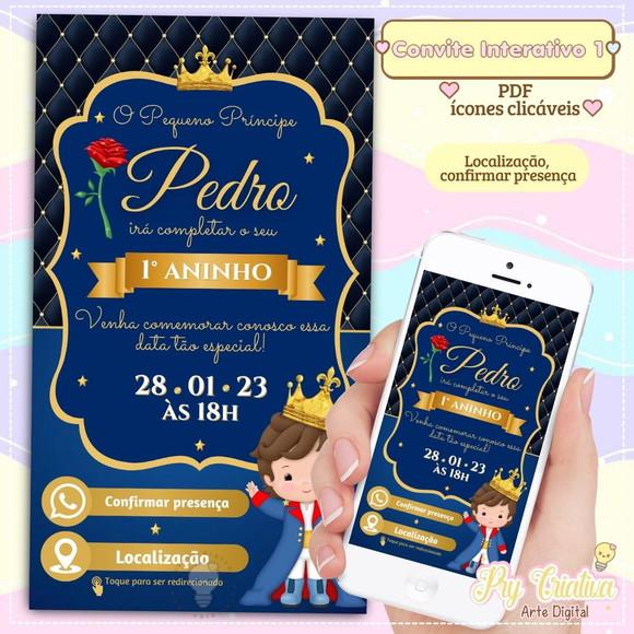 Convite Digital Interativo o Pequeno Príncipe