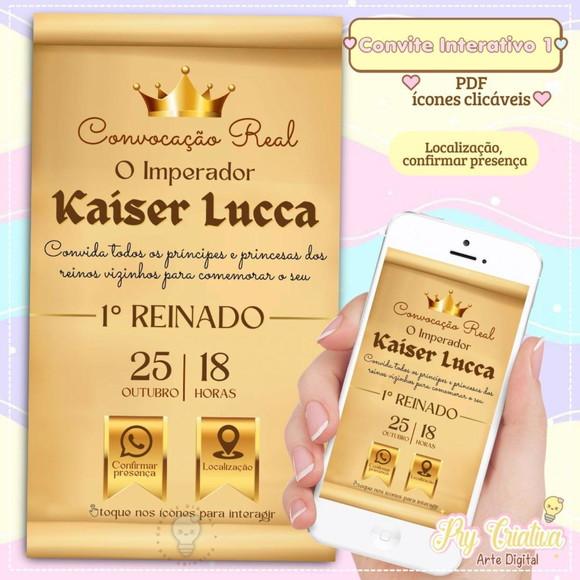 Convite Digital Interativo Realeza