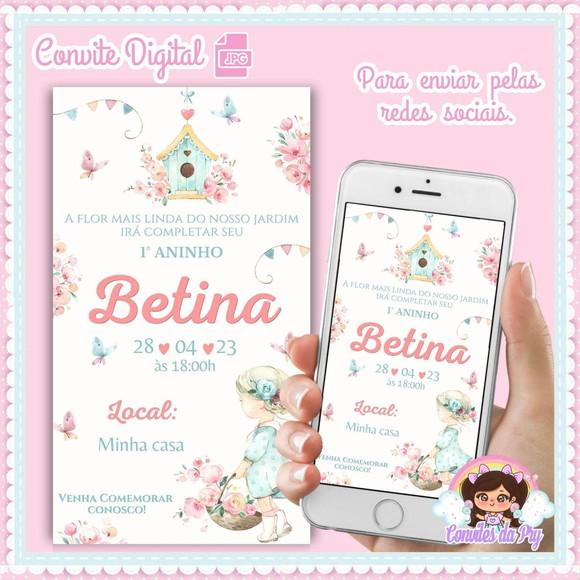 Convite Digital Jardim Encantado
