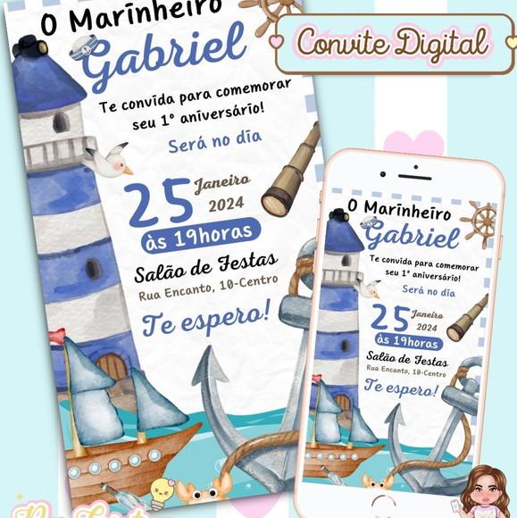 Convite Digital Marinheiro