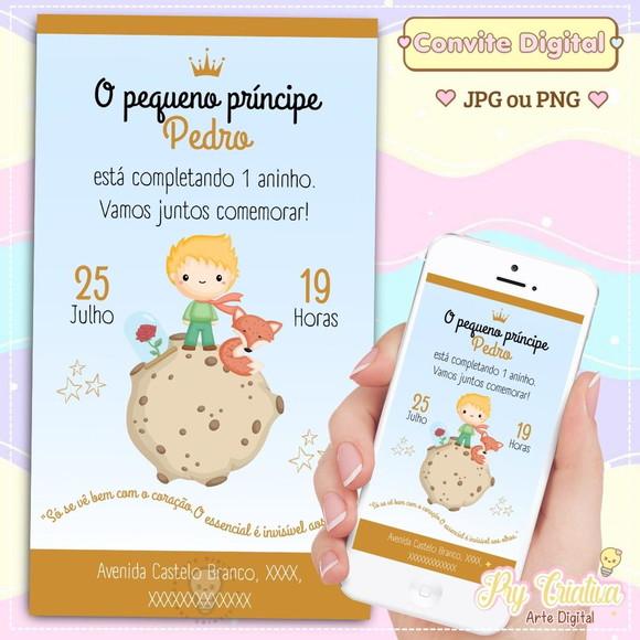 Convite Digital o Pequeno Príncipe