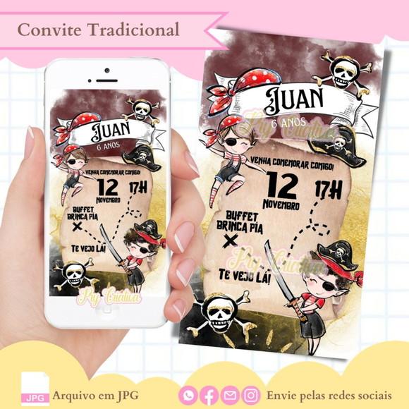 Convite Digital Pirata