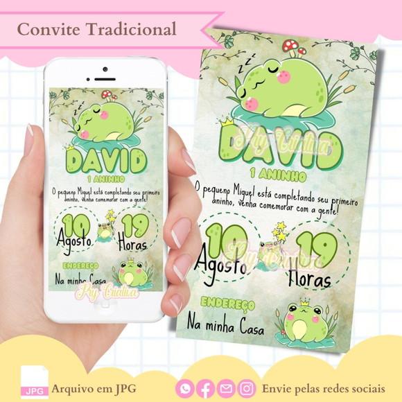 Convite Digital Sapinho