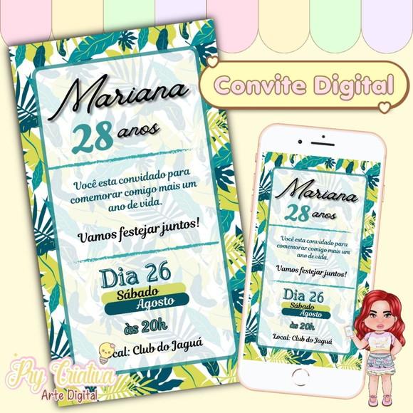 Convite Digital Tropical