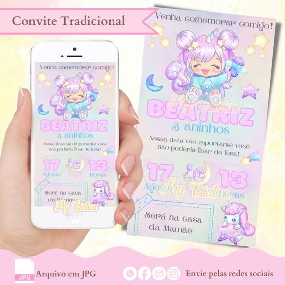 Convite Digital Unicórnio