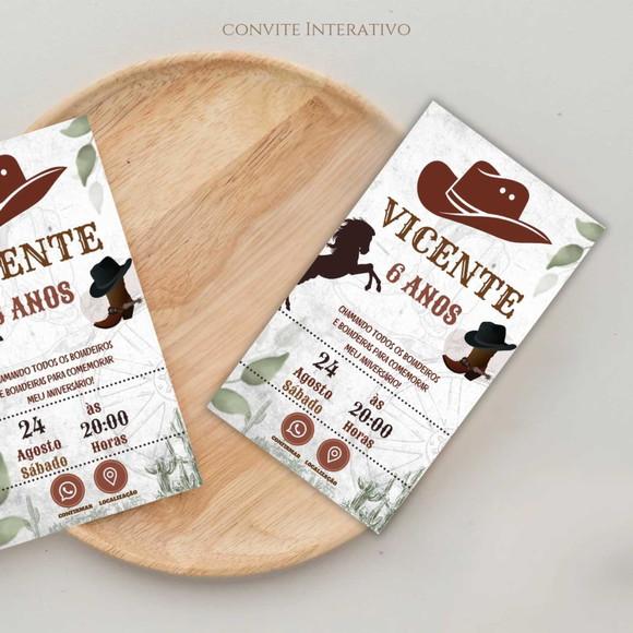 Convite Haras Cavalo Digital Interativo