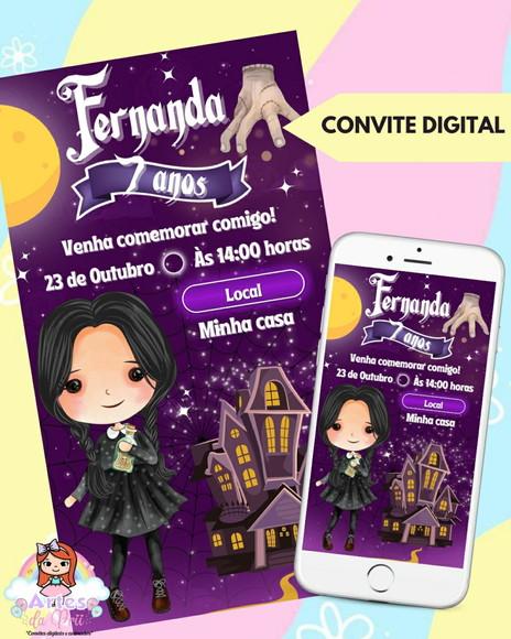 Convite Digital Wandinha
