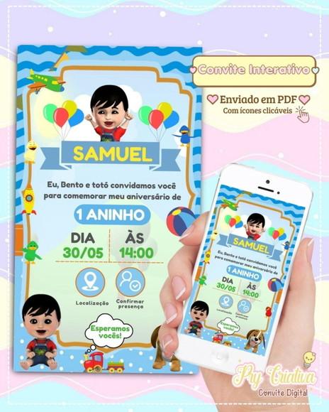 Convite Interativo Bento e Totó