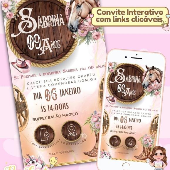 Convite Interativo Boiadeira