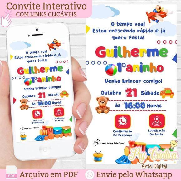Convite Interativo o Tempo Voa
