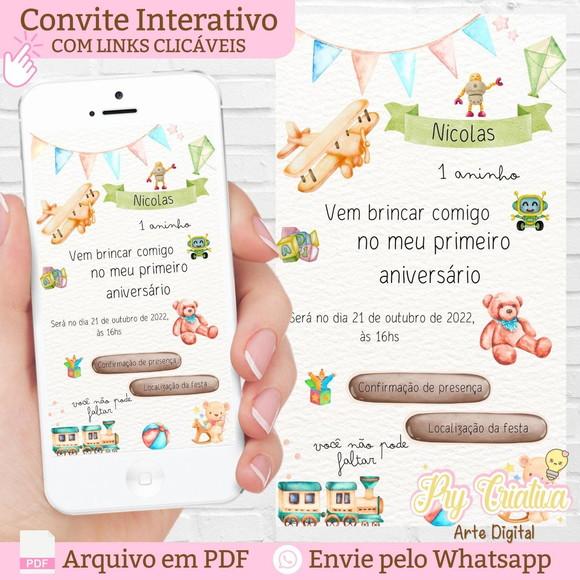 Convite Interativo o Tempo Voa