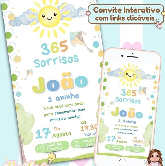 Convite Interativo Primeira Volta ao Sol