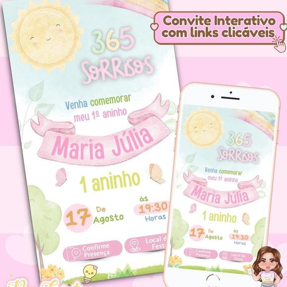 Convite Interativo Primeira Volta ao Sol