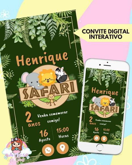Convite Interativo Safari