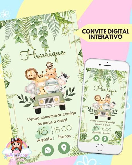 Convite Interativo Safari