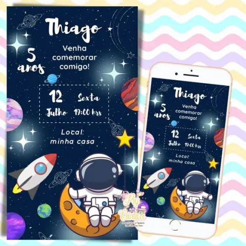 Convite Digital Astronauta