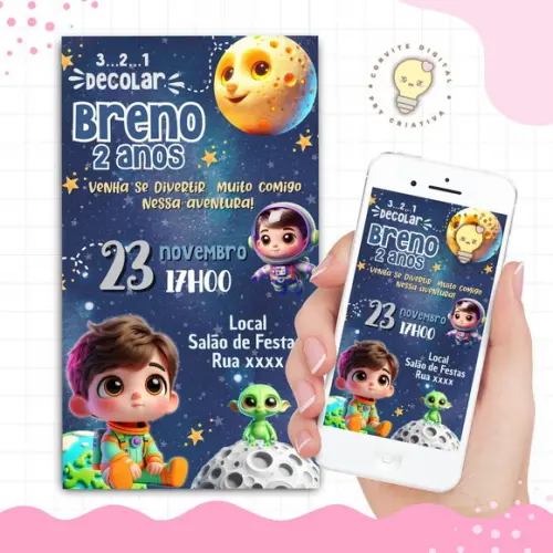Convite Digital Astronauta