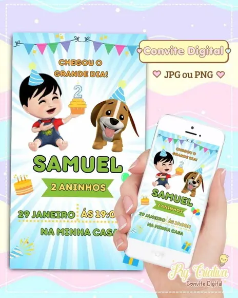 Convite Digital Bento e Totó