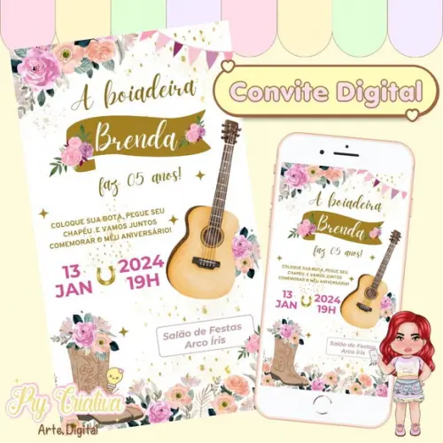 Convite Digital Boiadeira