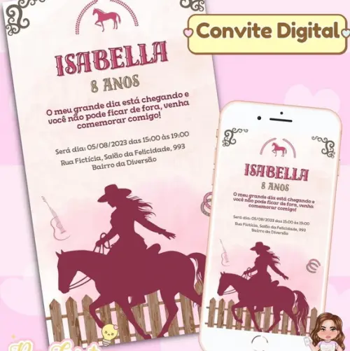 Convite Digital Boiadeira