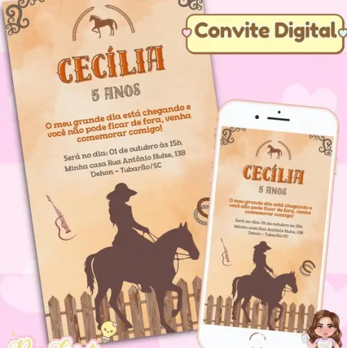 Convite Digital Boiadeira