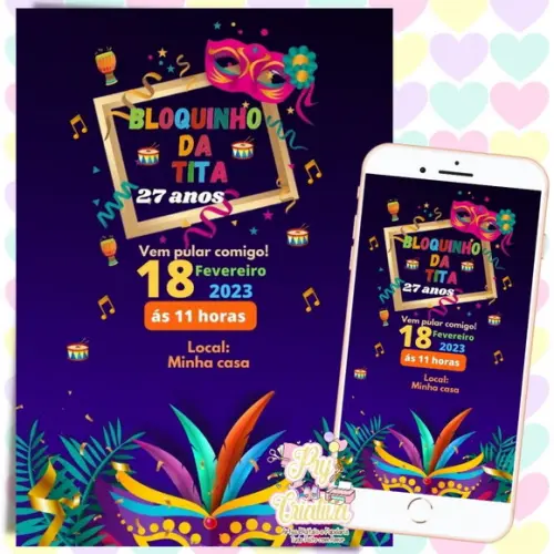 Convite Digital Carnaval