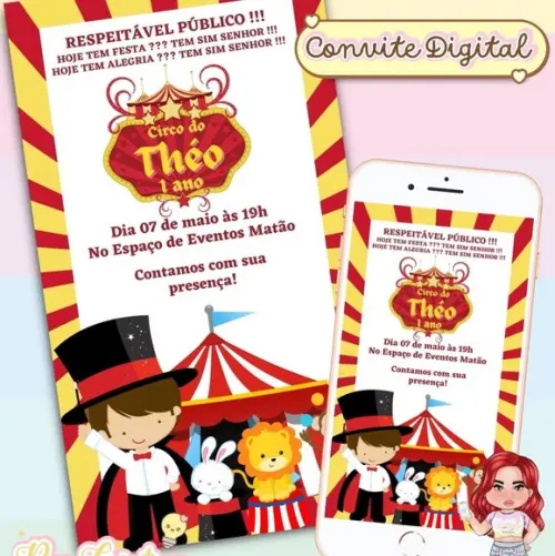 Convite Digital Circo
