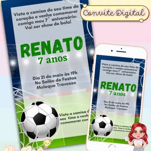 Convite Digital Futebol