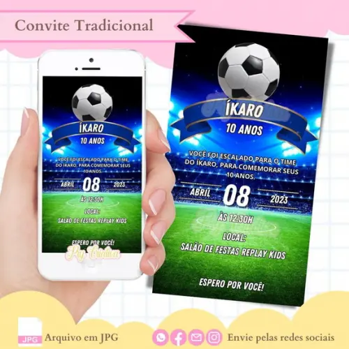 Convite Digital Futebol