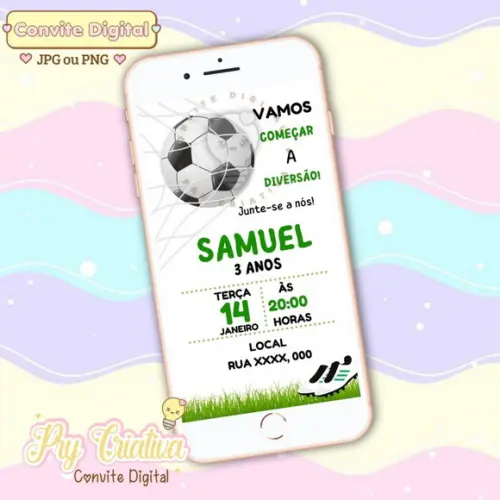 Convite Digital Futebol