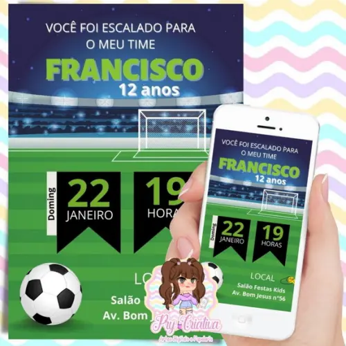 Convite Digital Futebol