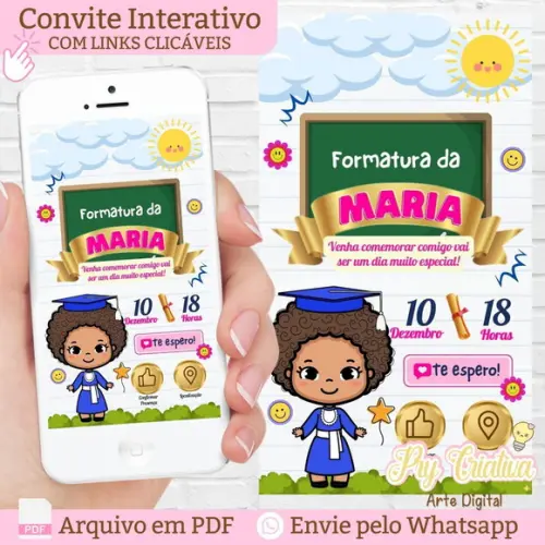 Convite Digital Interativo Formatura Abc