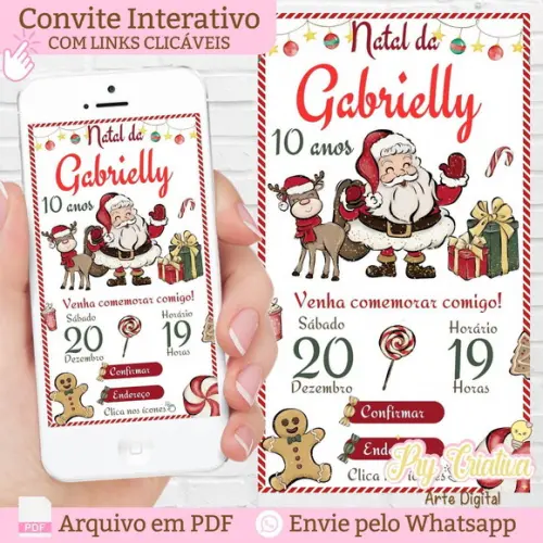Convite Digital Interativo Natal