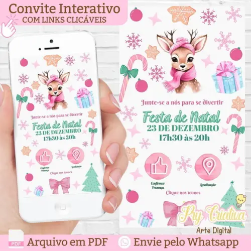 Convite Digital Interativo Natal
