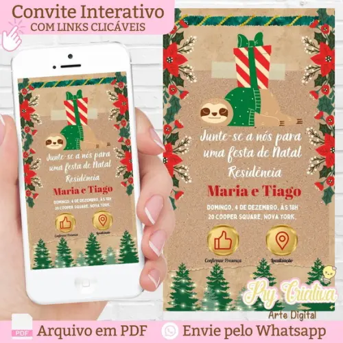 Convite Digital Interativo Natal