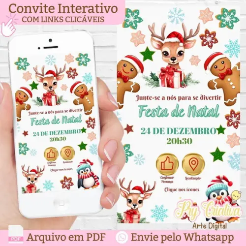 Convite Digital Interativo Natal