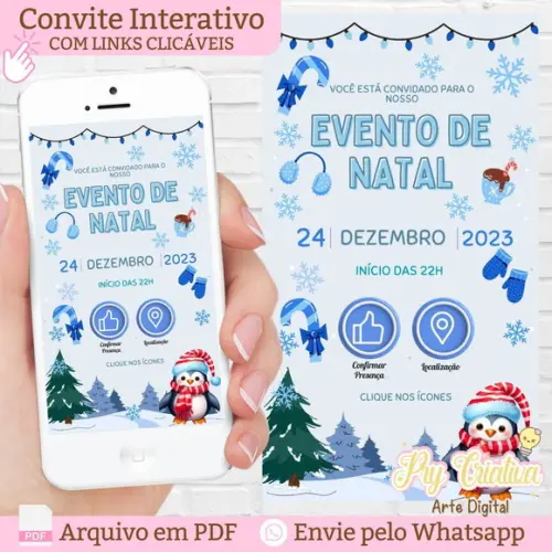 Convite Digital Interativo Natal