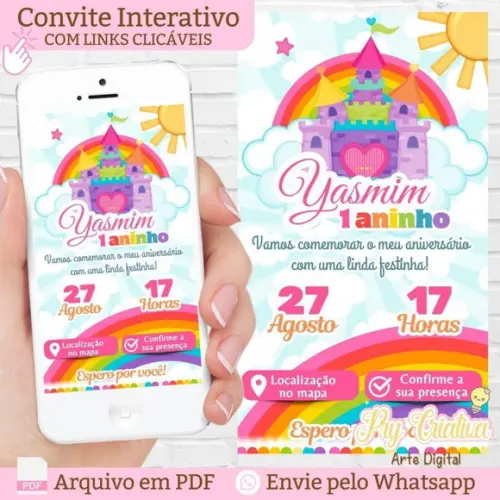 Convite Digital Interativo Realeza