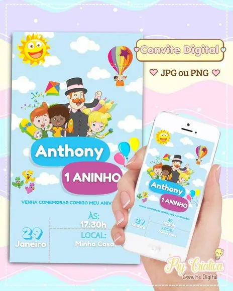 Convite Digital Mundo Bita