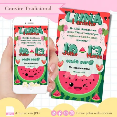 Convite Digital Melancia