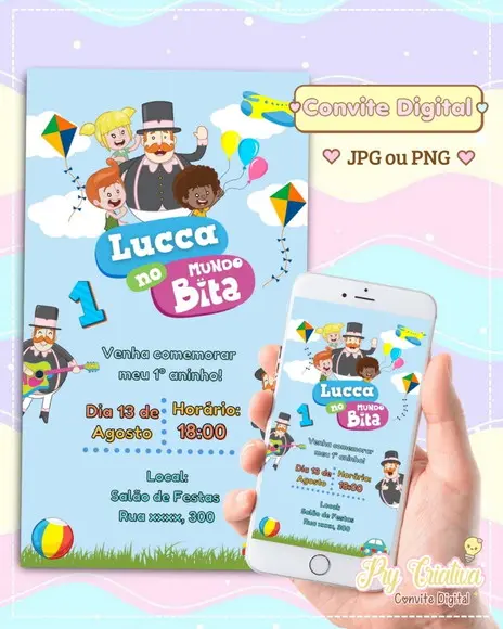 Convite Digital Mundo Bita
