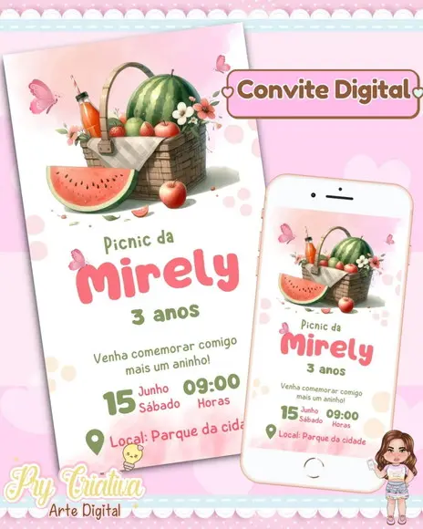 Convite Digital Picnic