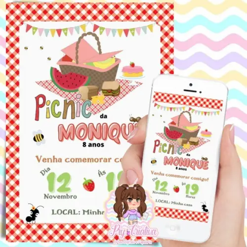 Convite Digital Picnic