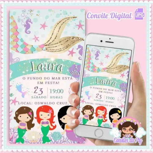 Convite Digital Sereia