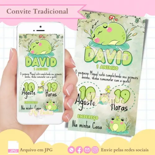 Convite Digital Sapinho