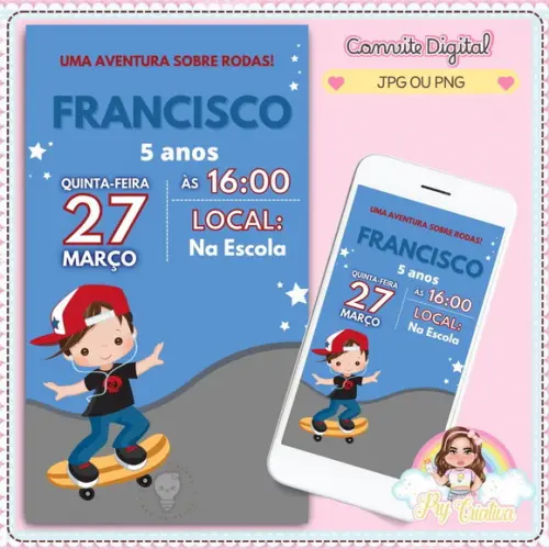 Convite Digital Skate