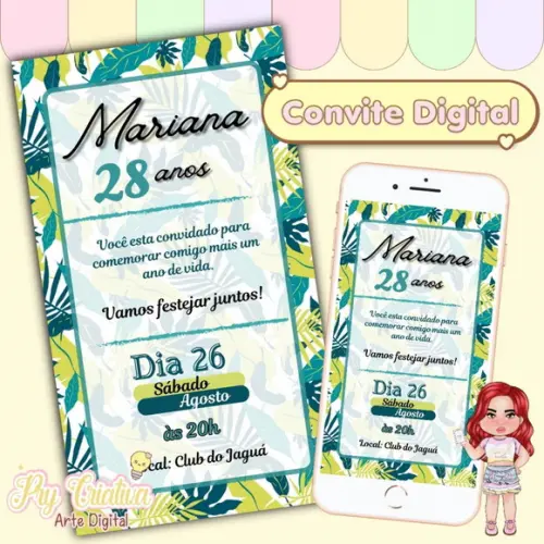 Convite Digital Tropical