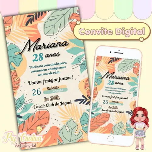 Convite Digital Tropical