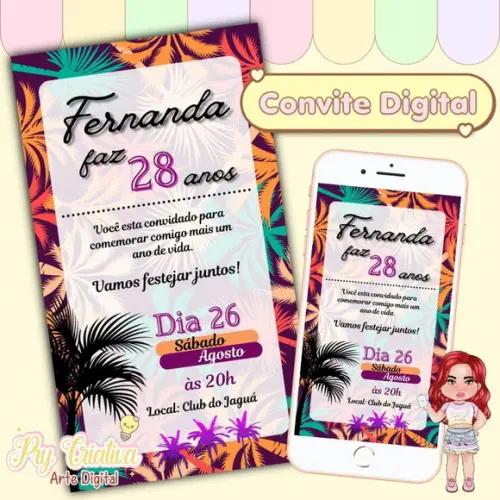 Convite Digital Tropical